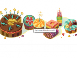 Google Doole Says Happy Birthday
