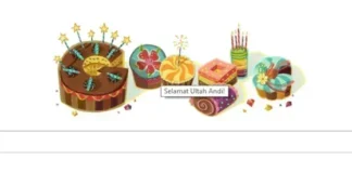 Google Doole Says Happy Birthday