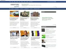 Redesign OdeStory News Website Make The Blue Simple
