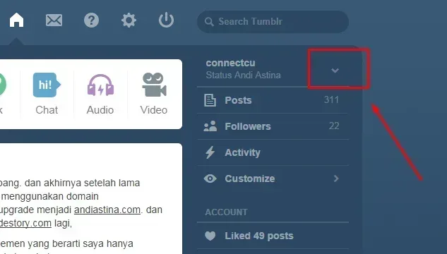 Cara Menghapus Massal Postingan Pada Tumblr