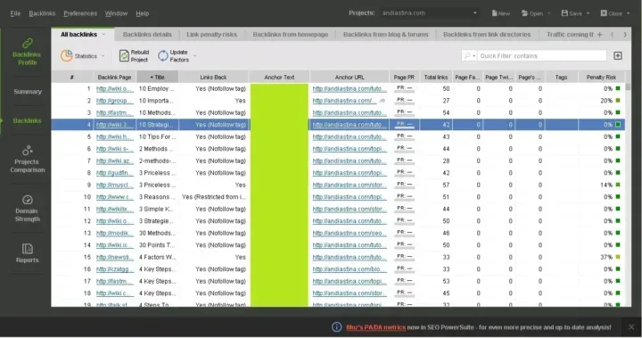 Cara Mengelola BacklinK Menggunakan SEO SpyGlass