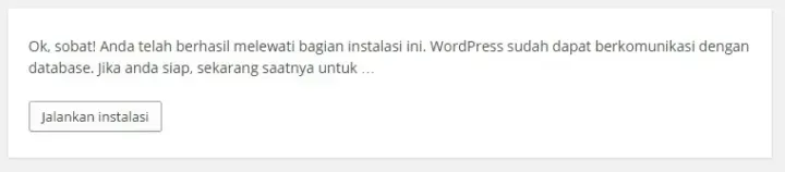 Cara install WordPress