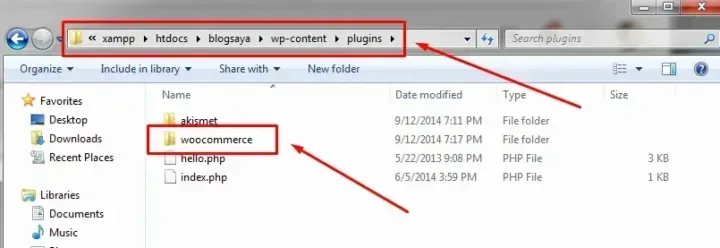 Install Woocommerce Secara Manual