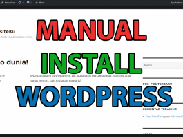 Cara Install WordPress Secara Manual Website cover