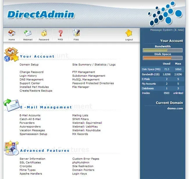 directadmin