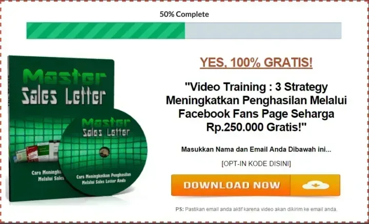 Master Sales Letter optin