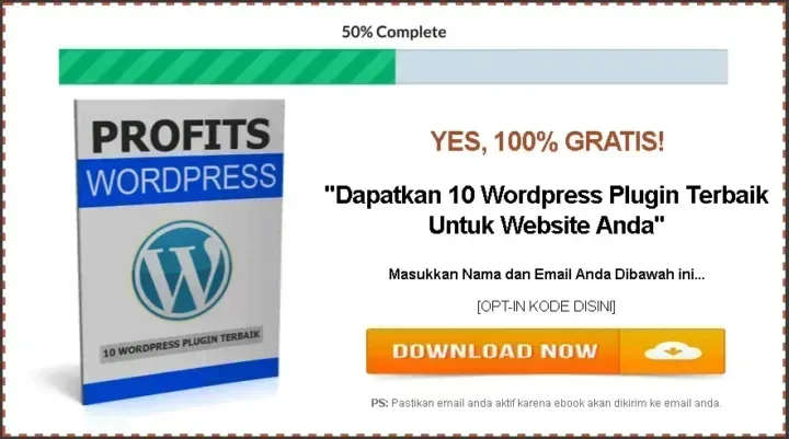 Profits WordPress optin