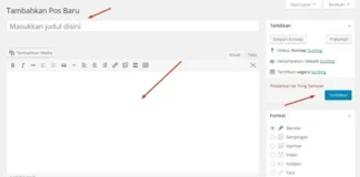 cara menambahkan postingan di wordpress