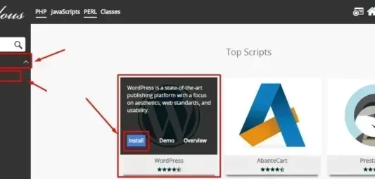 Cara Install WordPress Menggunakan Softaculous install wordpress softaculous apps installer 1
