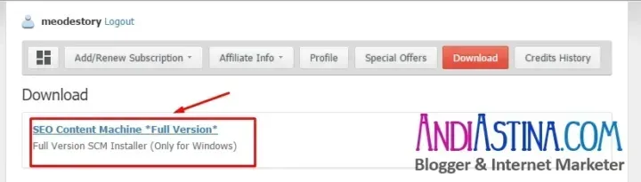 Download SEO Content Machine Area Member