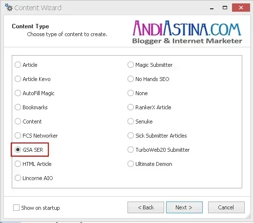 Review Cara Menggunakan SEO Content Machine Content Wizard GSA Seearch Engine Ranker - andiastina.com