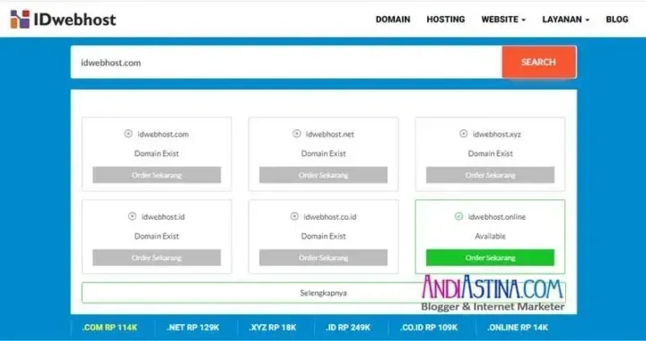 Review IDwbhost, Penyedia Domain & Web Hosting Indonesia Domain